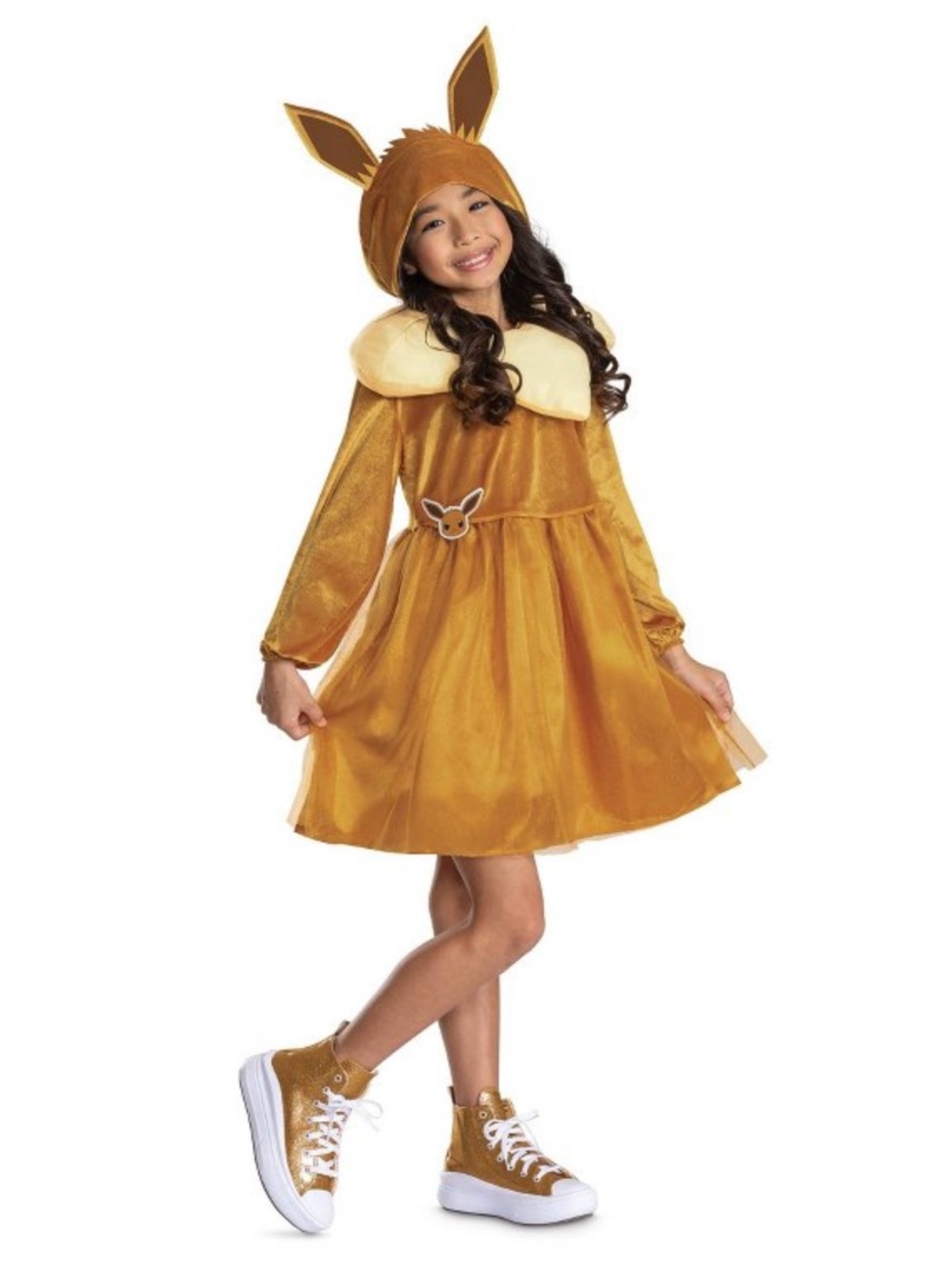 Pokemon Eevee Toddler Costume - Brown and Cream S 2T M 3T-4T Halloween